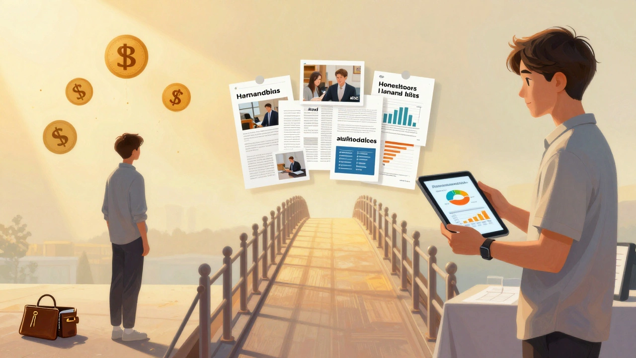 Student’s journey from financial stress to confident speaker at career fair through authentic partnerships.