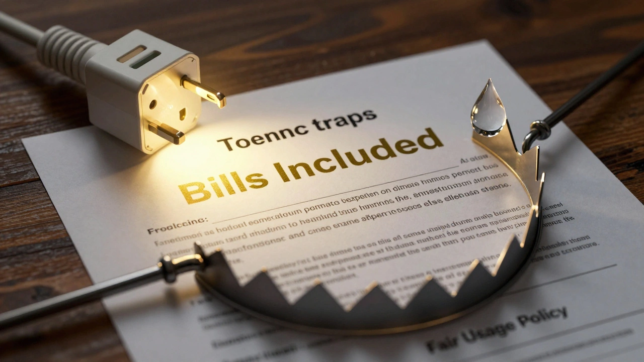 Conceptual image of a tenancy agreement with a hidden fair usage trap