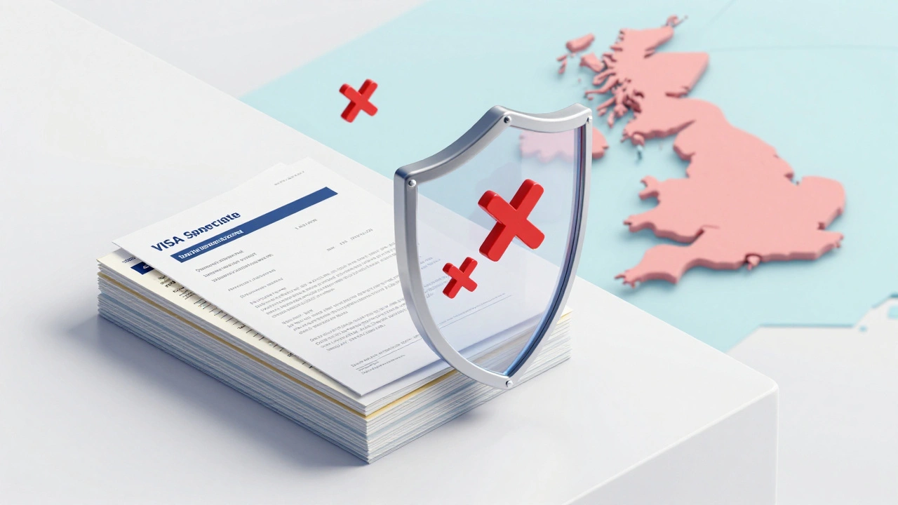 Documents protected by a shield against visa errors