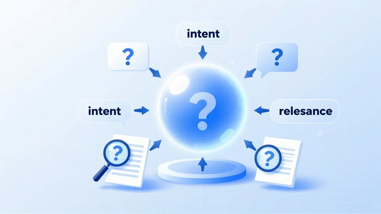 Abstract digital illustration showing keyword research concepts and data flow