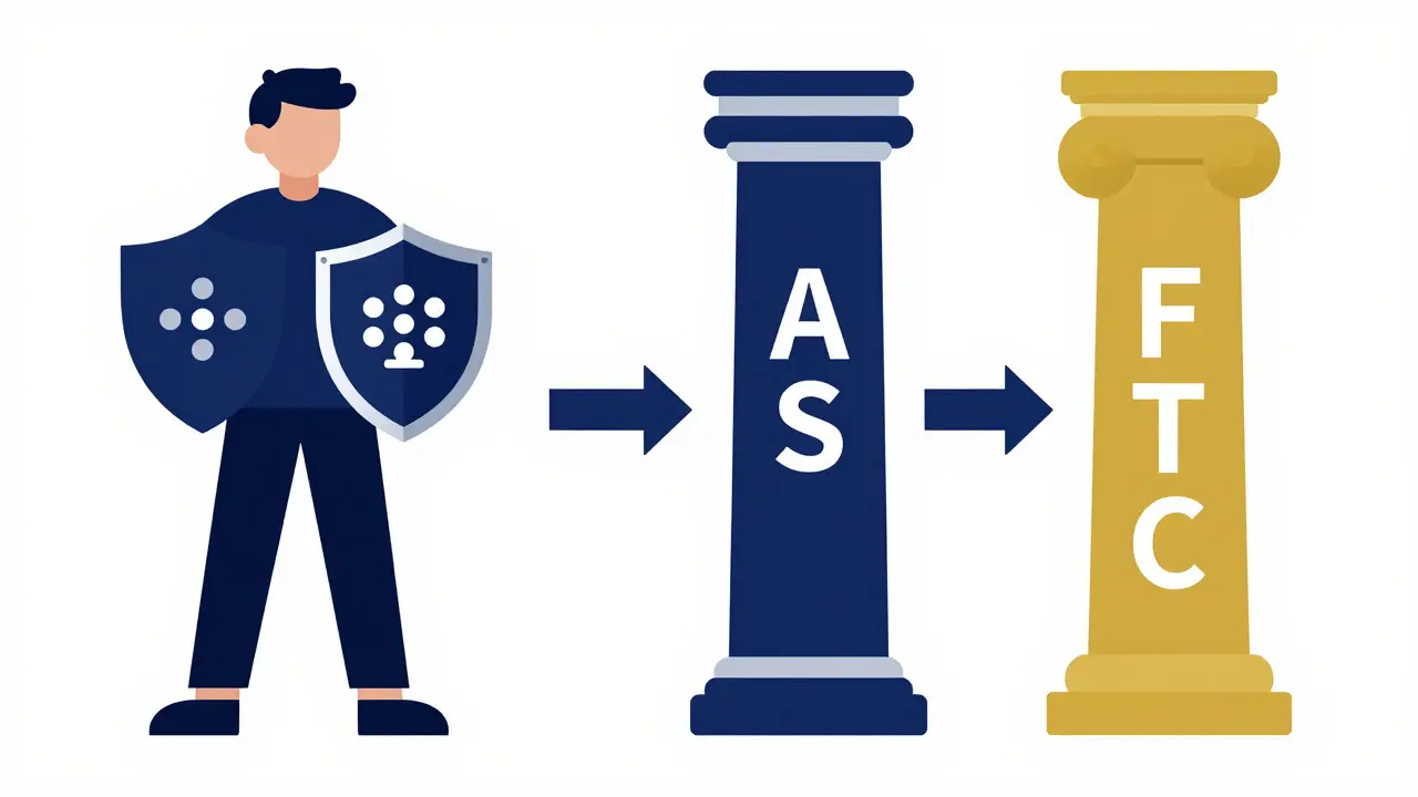Conceptual art showing student creator and regulators