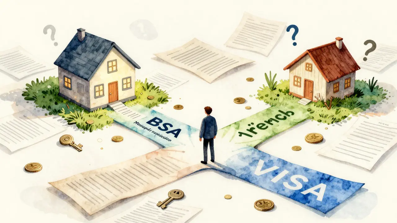 Illustration of choosing between managed and private student housing