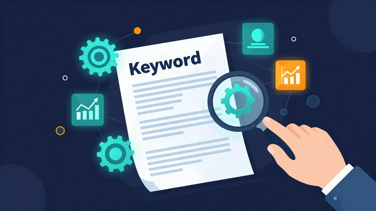 Illustration of extracting key skills from a job ad