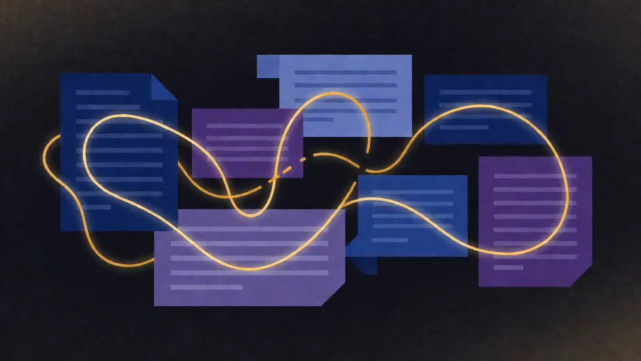 Abstract visualization of logical connections in arguments