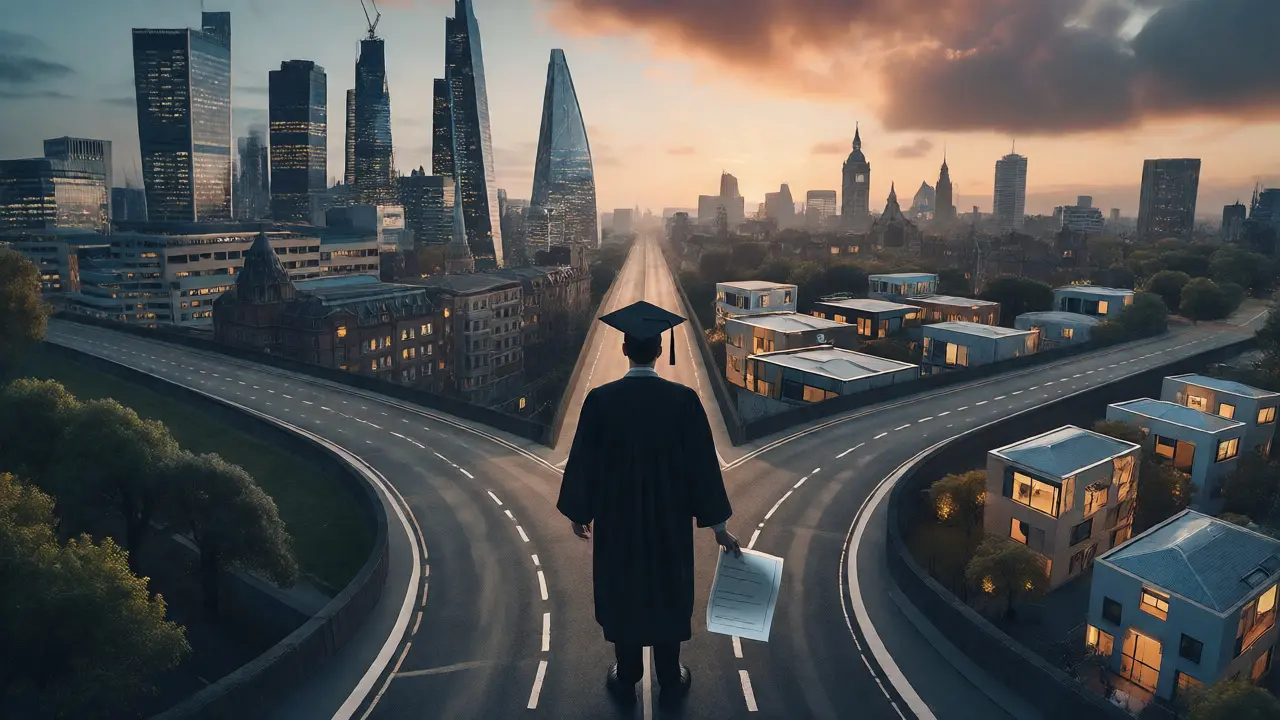 Graduate at a crossroads between corporate centers and specialized industry hubs