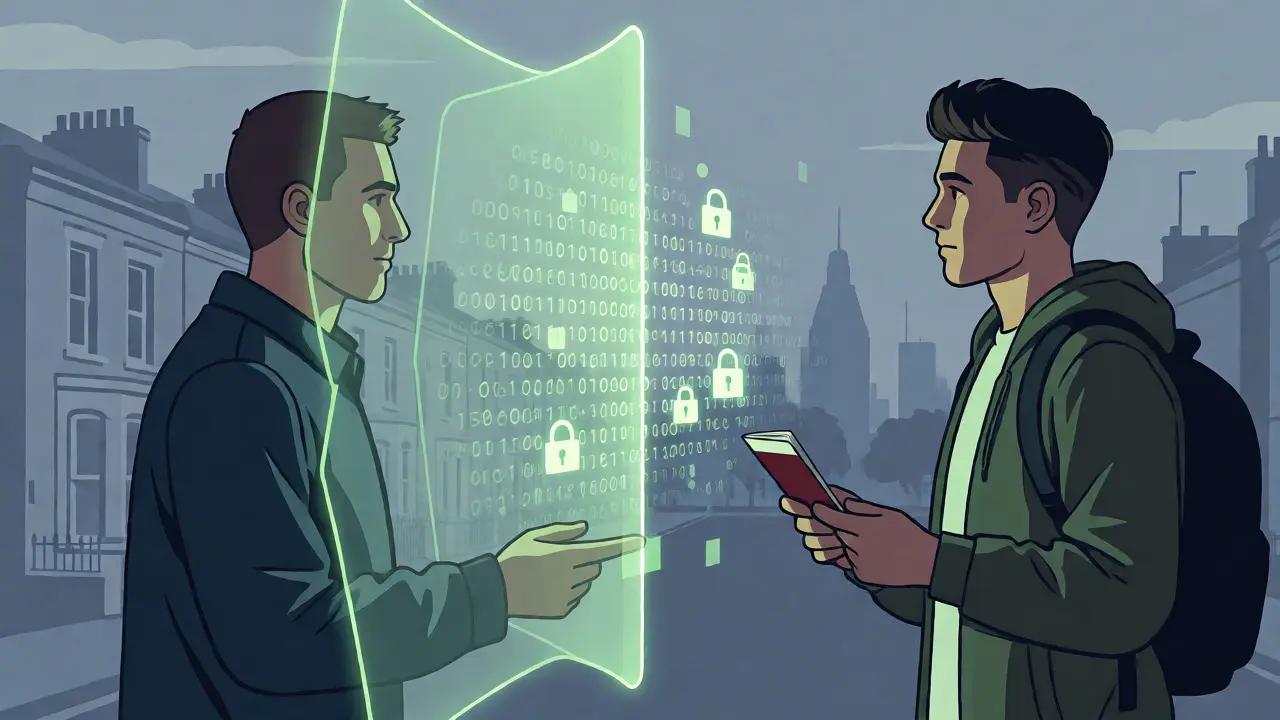 Digital shield verifying right to rent for international student